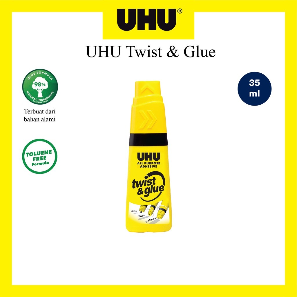 

Lem UHU All Purpose Twist & Glue 35 ML / Adhesive Original Made In Germany WE!!!
