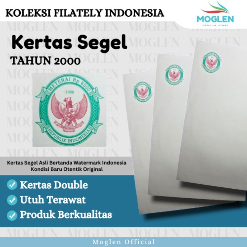 

Kertas Segel Tahun 2000 2002 Double Slide Asli Original WE!!
