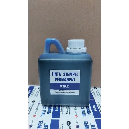

TINTA STAMP PERMANENT WARNA BIRU UK 500ML WE!!