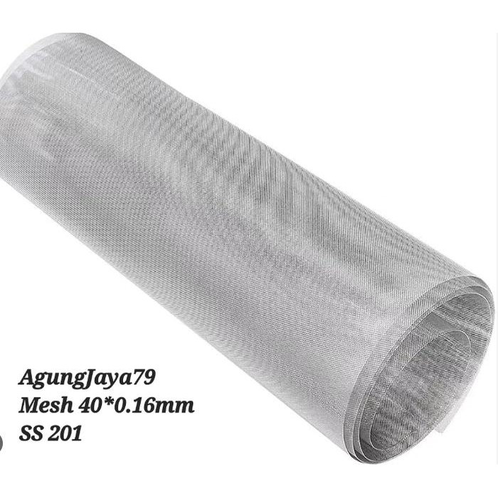 Wiremesh Stainless 201 Filter / Ayakan Mesh 40 X 0.16 Mm Mesh Saringan