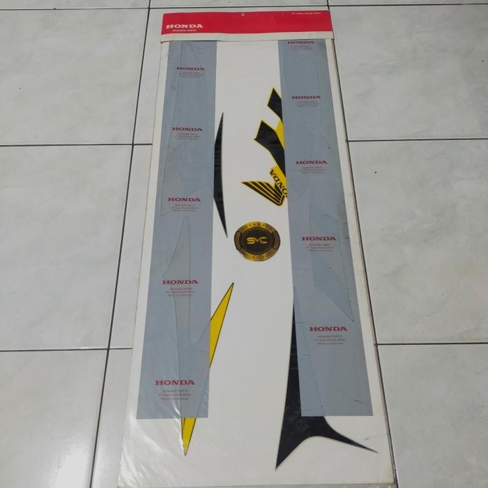 STRIPING LIS BODY BLADE 110 KARBU KUNING SET AHM 871X0-KWB-920-ZD