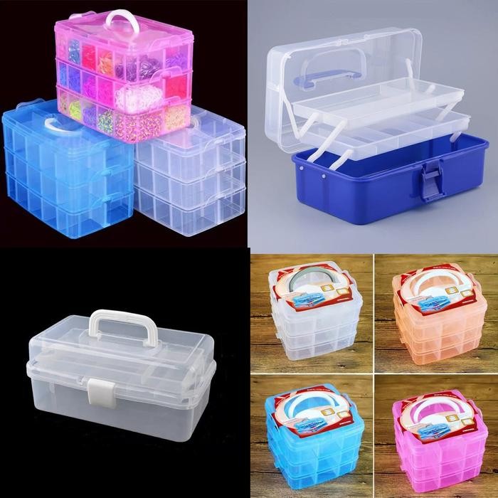 Kotak Perkakas susun 3 / Storage MultiLayer Toolbox / Kotak Obat P3K