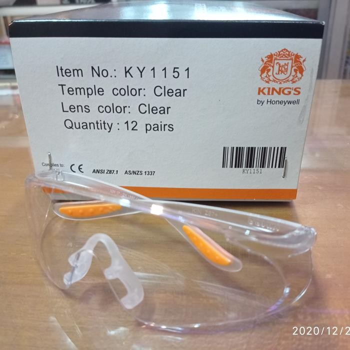 

Terlaris Kings Kaca Mata Safety Ky1151 Clear Original