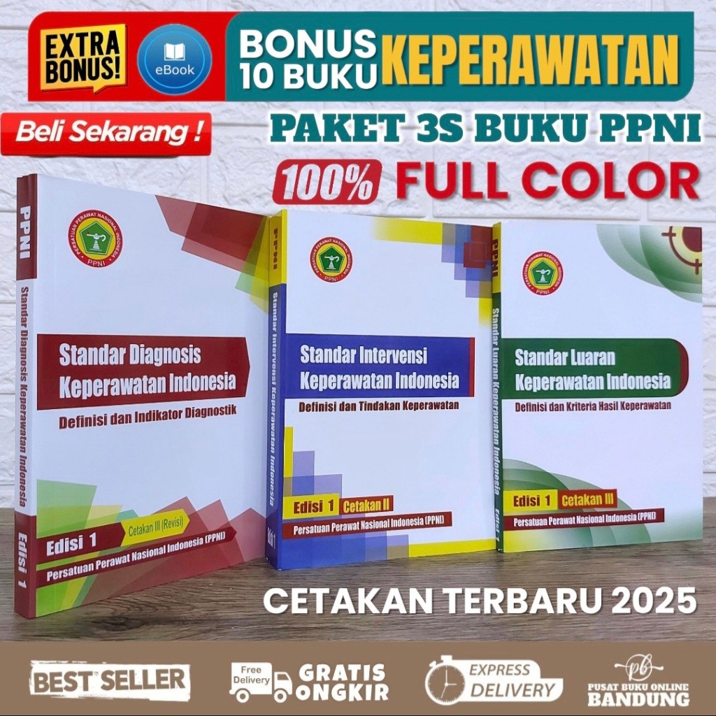 PAKET 3 BUKU KEPERAWATAN PPNI BUKU SDKI SLKI SIKI KEPERAWATAN SDKI SLKI SIKI ASUHAN KEPERAWATAN SDKI