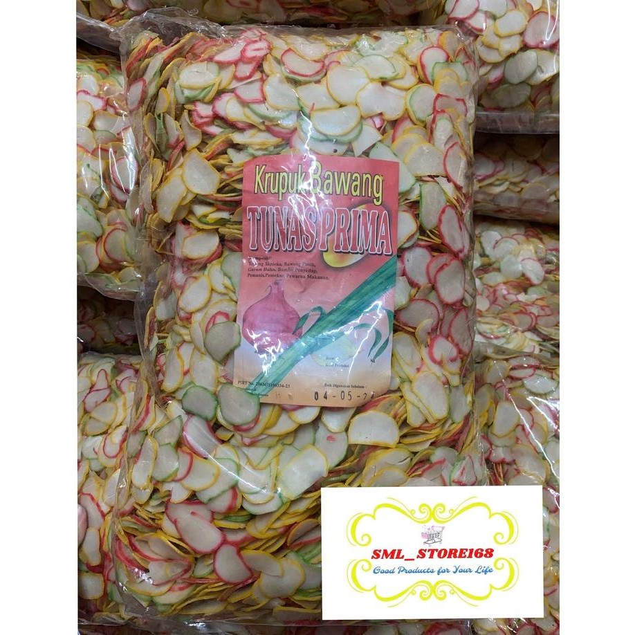 

SALE !!! KERUPUK BAWANG WARNA WARNI MEREK TUNAS PRIMA 5KG READYY