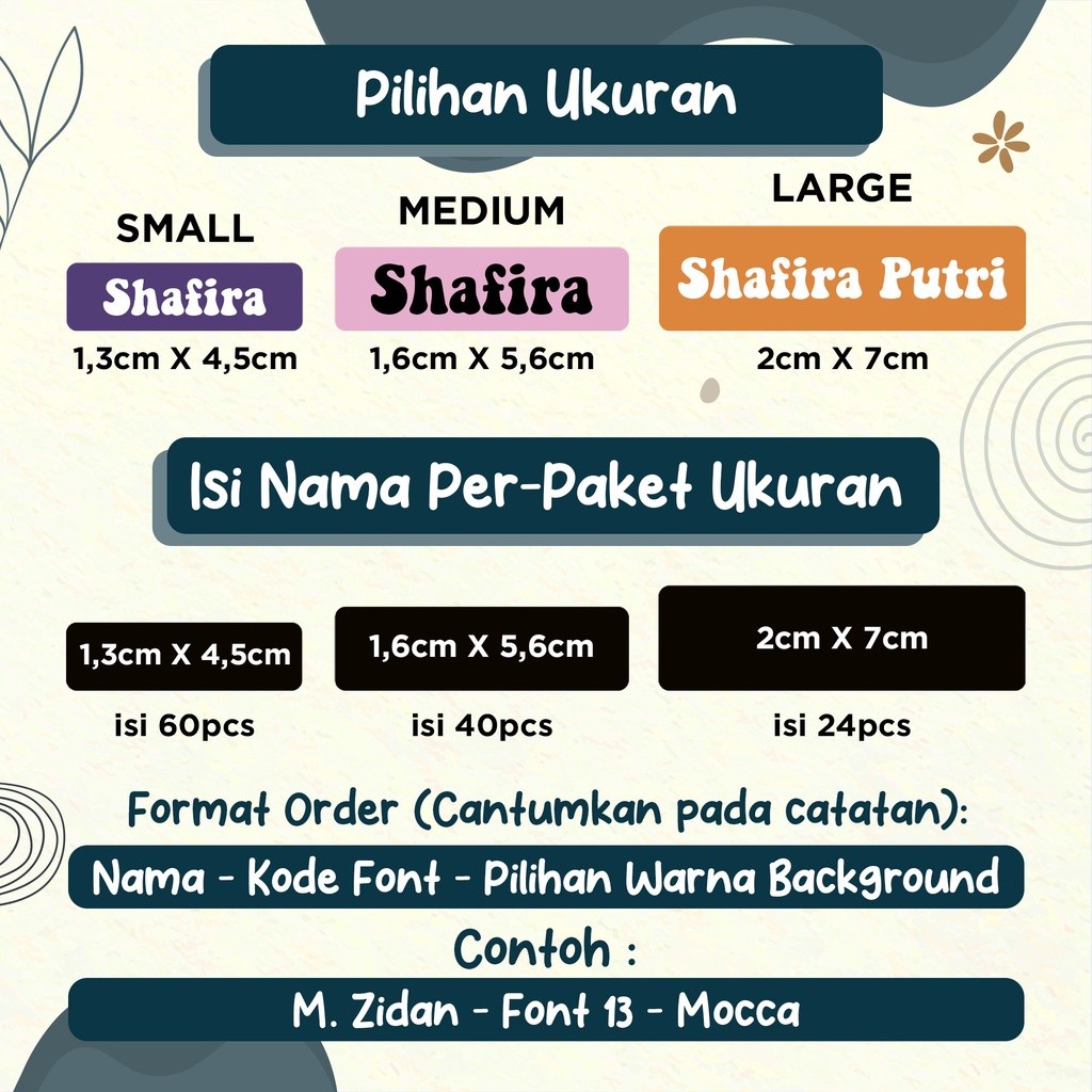 

Sticker Label Baju Kain Sablon DTF / Stiker Baju Sablon Setrika / Label Nama untuk Baju