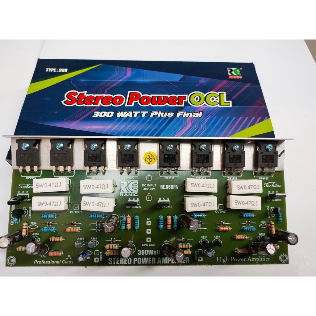 Kit Power Amplifier OCL 300W stereo