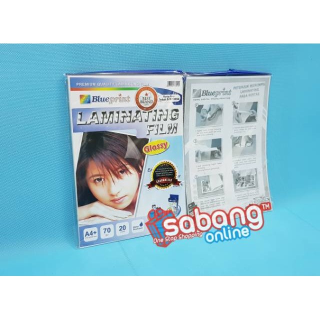 

LAMINASI FOTO BLUEPRINT A4 GLOSSY / PLASTIK LAMINATING GLOSSY