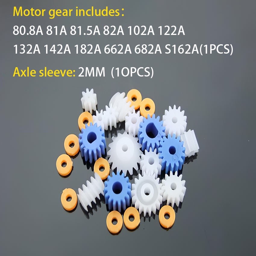 75Pcs/Set Roda Gigi Plastik DIY Robot Arduino - Gear Pulley Spindle Crown Worm Rack Shaft Belt for