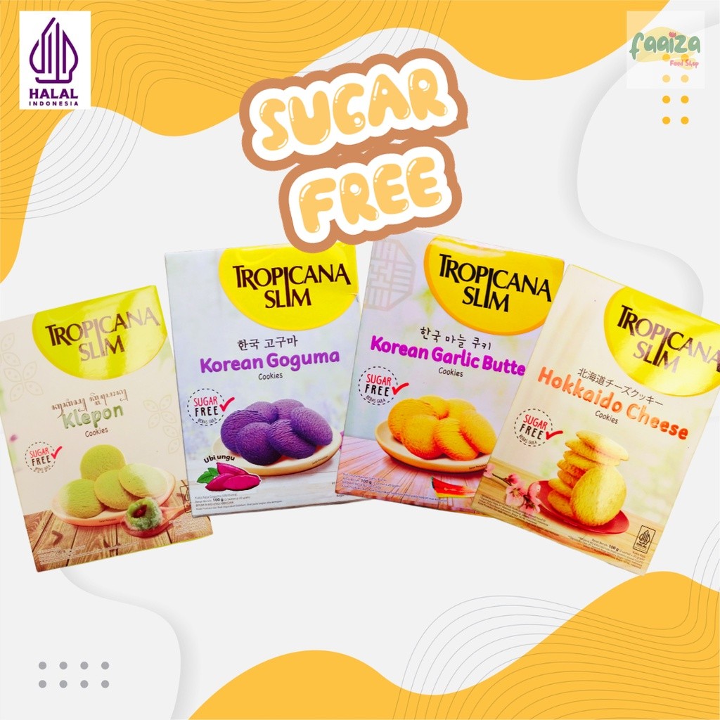 

Tropicana Slim Cookies Diet 100gr (5sch x 20gr) Bebas Gula WE!!