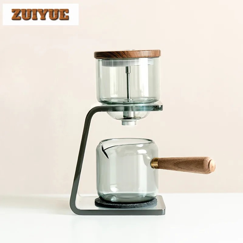 Automatic Glass Tea Set  Chinese Kungfu Teapots Lazy Heat-resistant Teaware Sets Turkish Drip Pots C