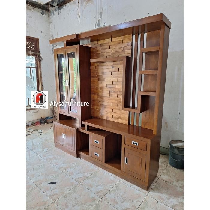 Pembatas Ruangan Jati, Partisi Penyekat Ruangan Kayu Jati, Pembatas Terlaris