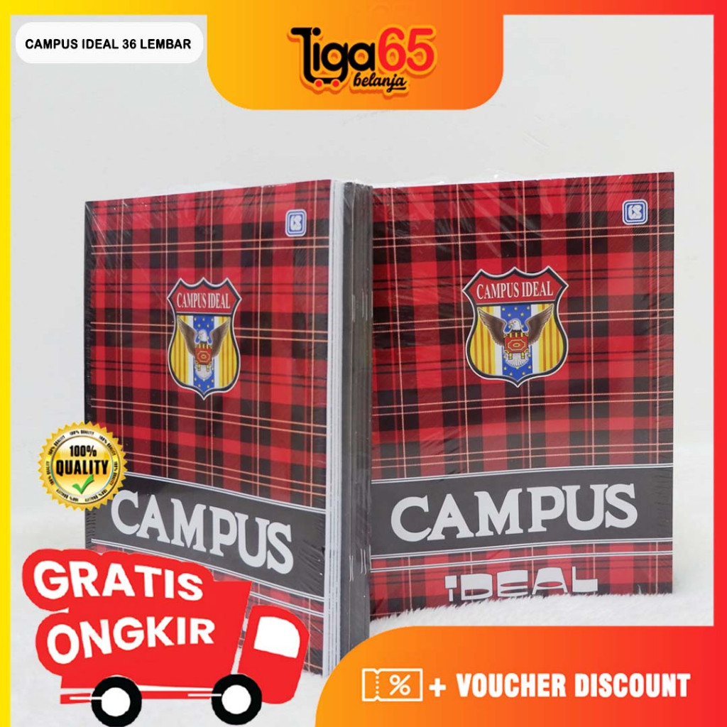 

Buku Tulis Campus Ideal / 36 Lembar Uk Boxy / 1 Pack 10 Buku / Campus Ideal Buku Tulis / Buku Tulis