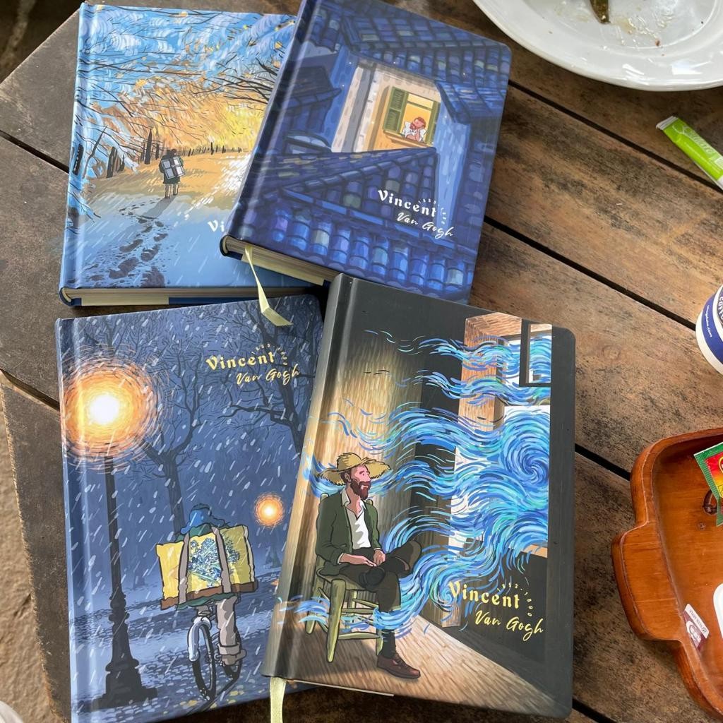 

Diary A5 Journal Van Gogh Comics Version Buku Catatan Diary Hard Cover