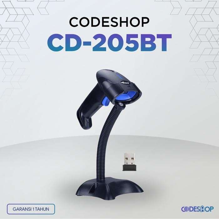 CODESHOP BARCODE SCANNER CD-205BT 2D WIRELESS BLUETOOTH