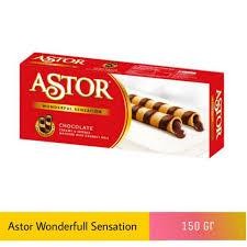 

Olivoliv Snack Astor Wafer Stik Coklat 150 Gr**