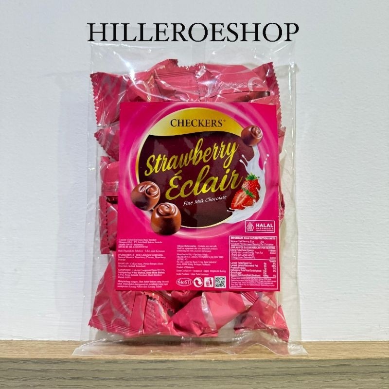 

Olivoliv Snack Coklat Checkers Eclair 200Gram Fine Milk Chocolate Cokelat Import Malaysia