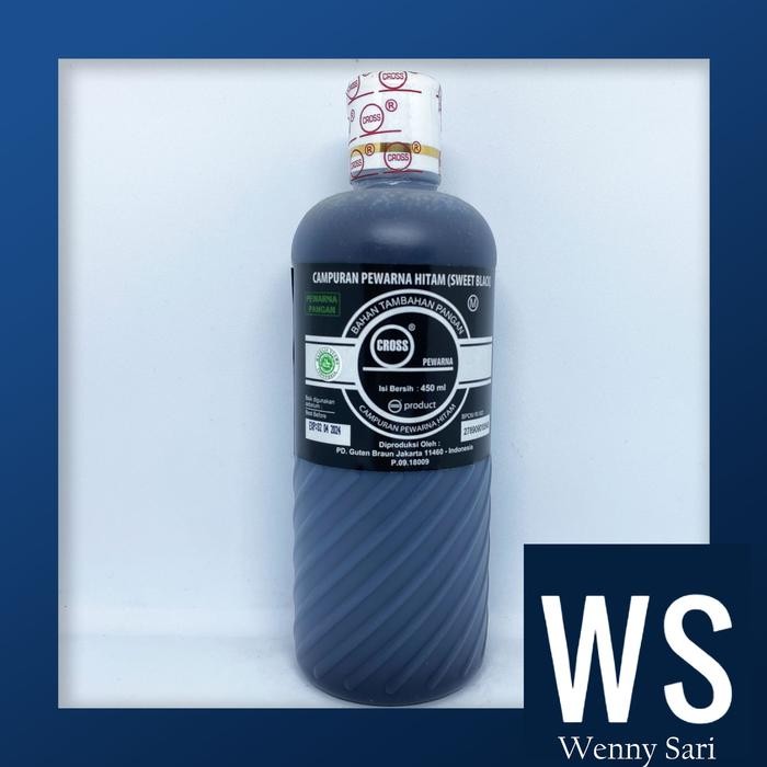 

Pewarna Sweet Black/Hitam Cross Food Coloring Oil Based 450 Ml