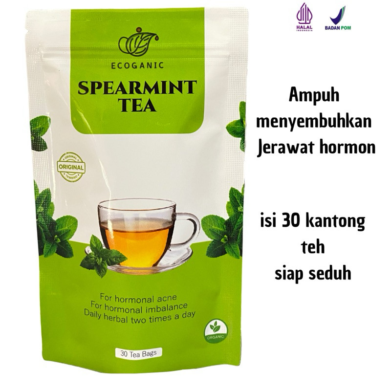 

ECOGANIC Original Spearmint Tea Jerawat Hormon 30 Kantong Teh Izin Dinkes
