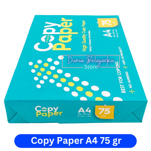 

Kertas HVS A4 75 gr Copy Paper / HVS A4 CPB / 1 RIM 500 Lembar