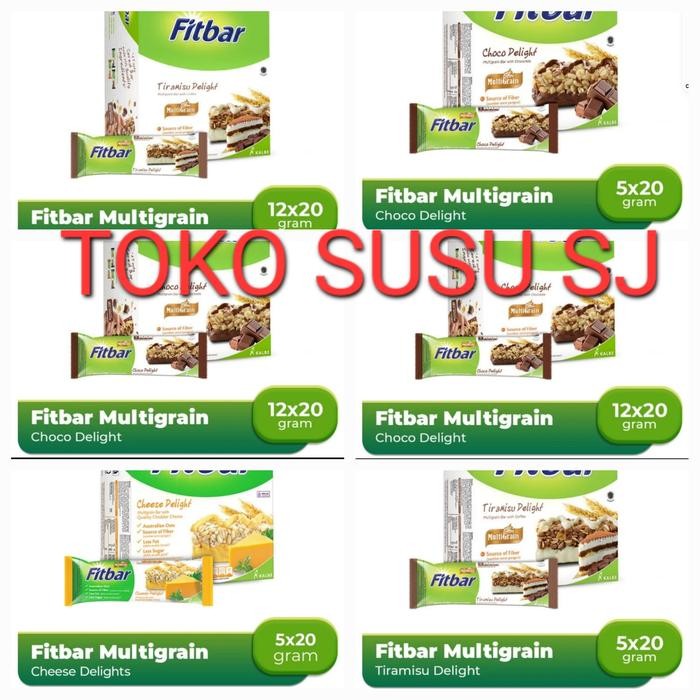 

JTTOP" FITBAR MULTIGRAIN 5 X 22 G TIRAMISU FRUITS NUTS CHOCO DELIGHT/ FIT BAR