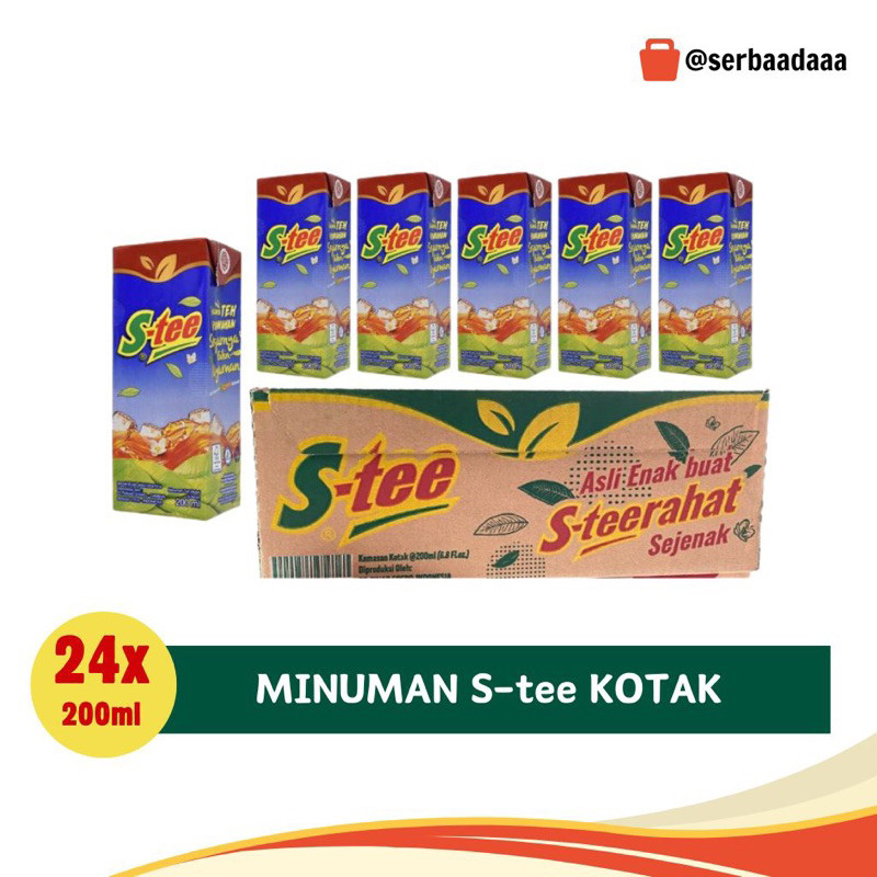 

S-Tee Minuman Teh Kotak 200ml 1 Dus Isi 24 Pcs