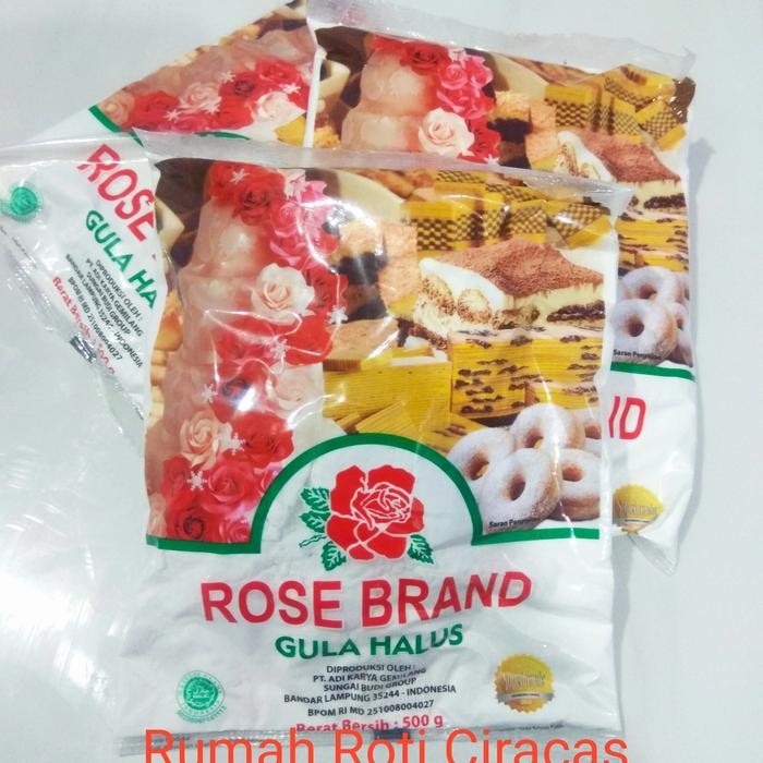 

JTTOP" GULA HALUS ROSEBRAND 500GR KUE ROTI COOKIES MANIS SUGAR ICING TEPUNG