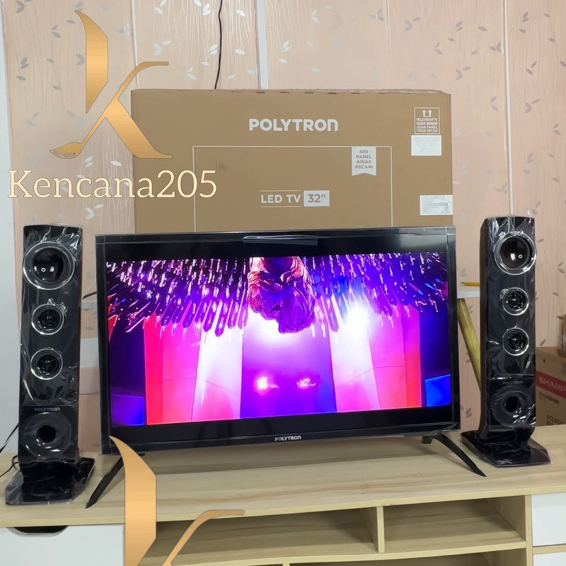 Led Tv Polytron PLD 32TV1755 PLD32TV1755 32 TV 1755 32 inch 32inch 32 inch Digital Speaker Tower