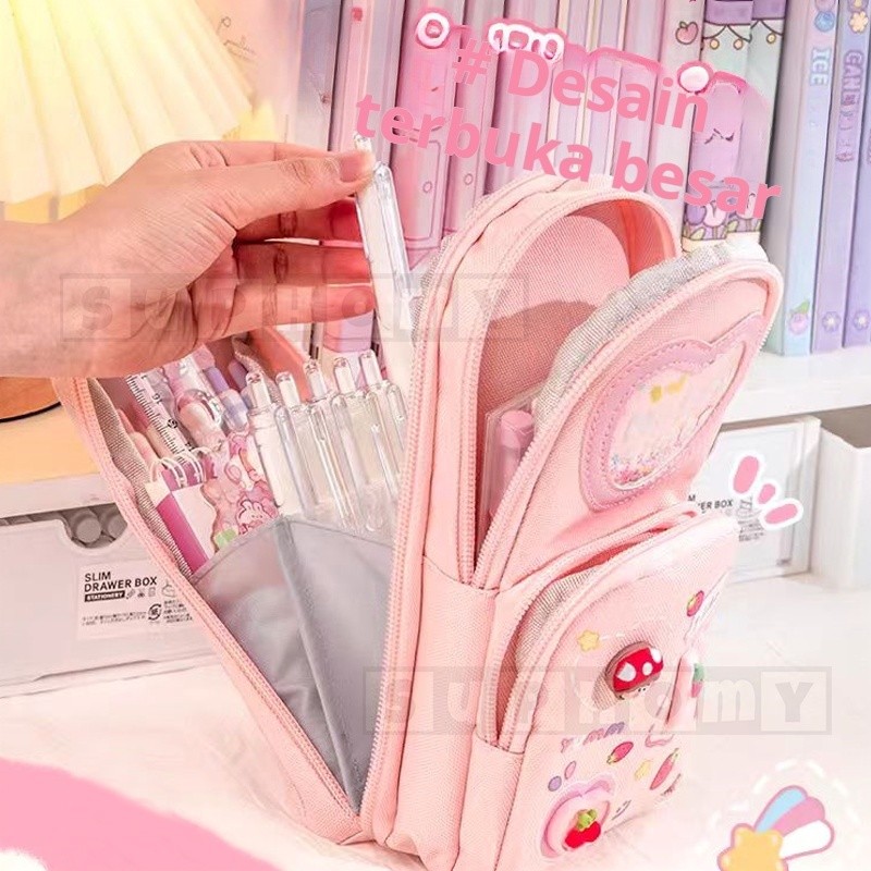 

kotak pensil aesthetic Tas PenaTempat Pencil Tas Pensil tempat alat tulis kapasitas besar