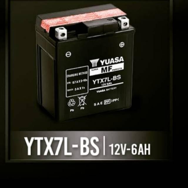 YUASA YTX7L BS MF AKI MOTOR