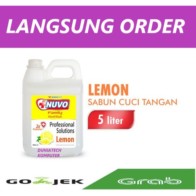 MD Nuvo Sabun Cuci Tangan Professional Lemon Jerigen 5 liter