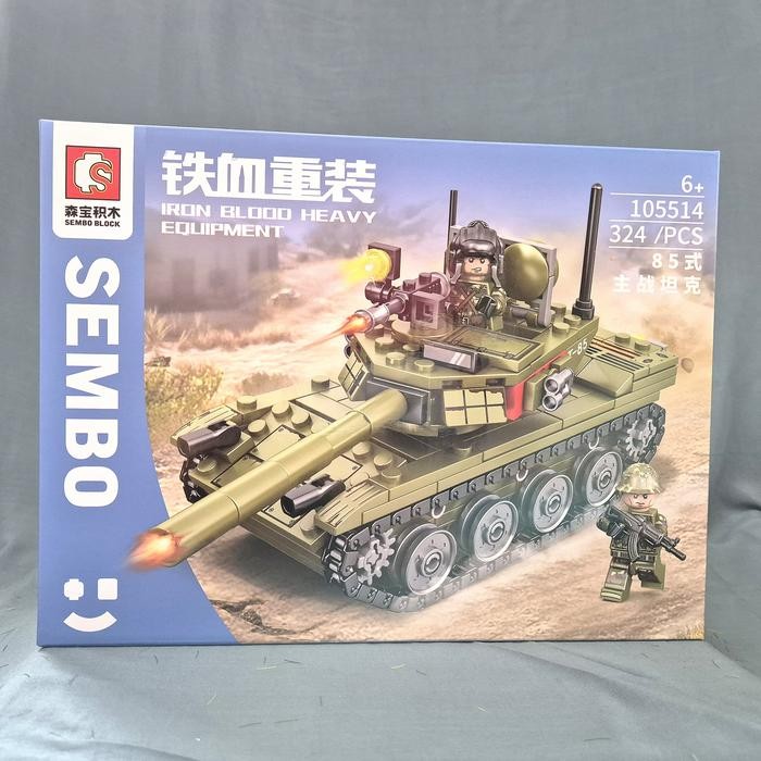 Sembo 105514 Tank seri Tentara Militer Iron Blood mainan brick balok susun edukatif anak