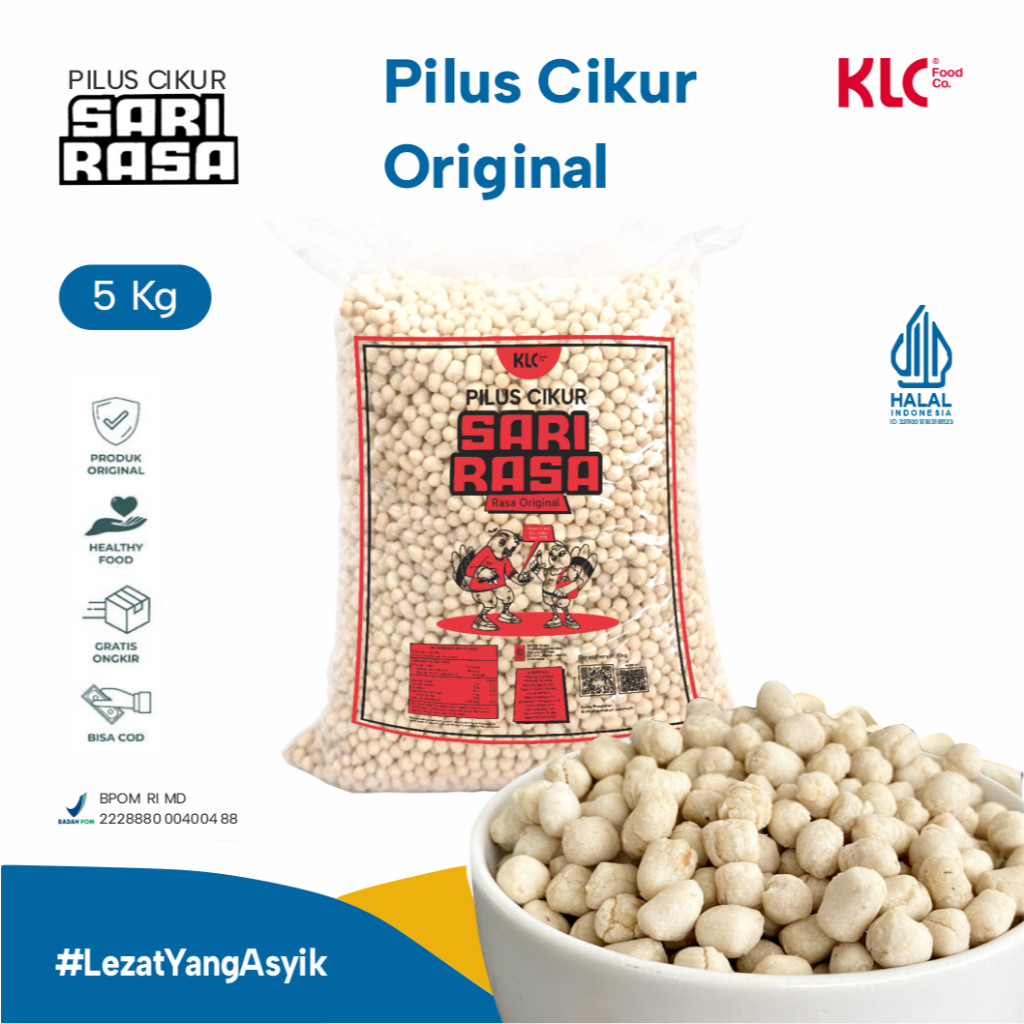 

Pilus Cikur / Kencur 5kg Sari Rasa KLC Food Co. Snack / Makanan Ringan Murah