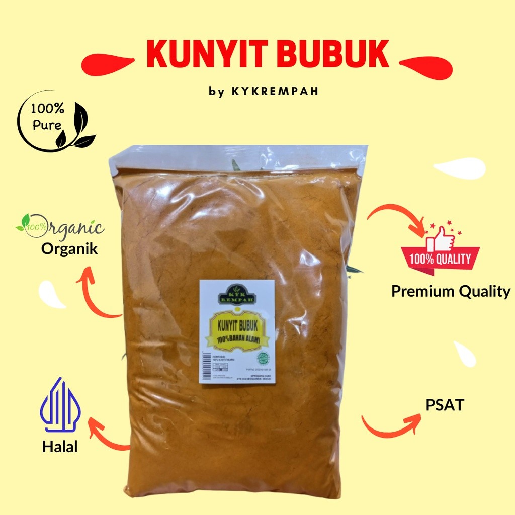 

Kunyit Bubuk Murni - 1 Kg