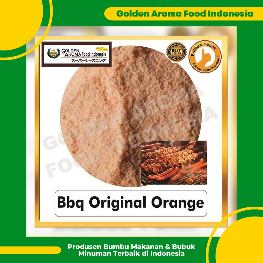 

Bumbu Tabur Rasa BBQ Original (Orange), Jual Bubuk Tabur Barbeque Original (Orange) Murah Enak Aman