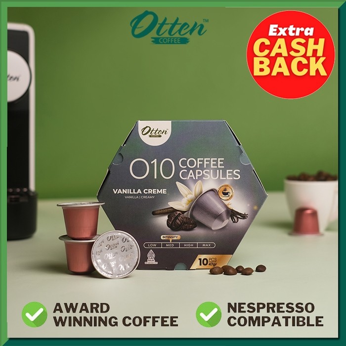 

Kopi Kapsul - O10 Vanilla Creme Coffee Capsule Kapsul Nespresso Compatible - Otten Coffee Capsules