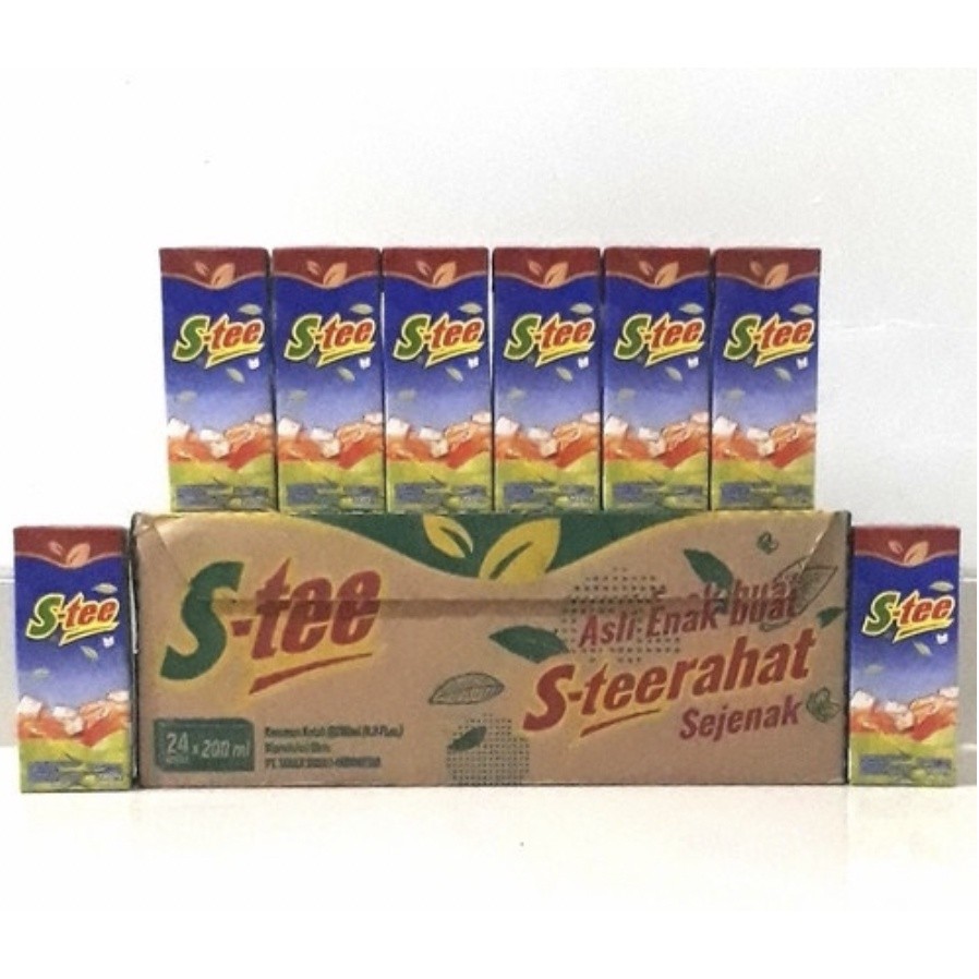 

[GROSIR!!] Stee Kotak 200ml 1 DUS isi 24 PCS - es teh nikmat segar mantap grosir termurah diskon