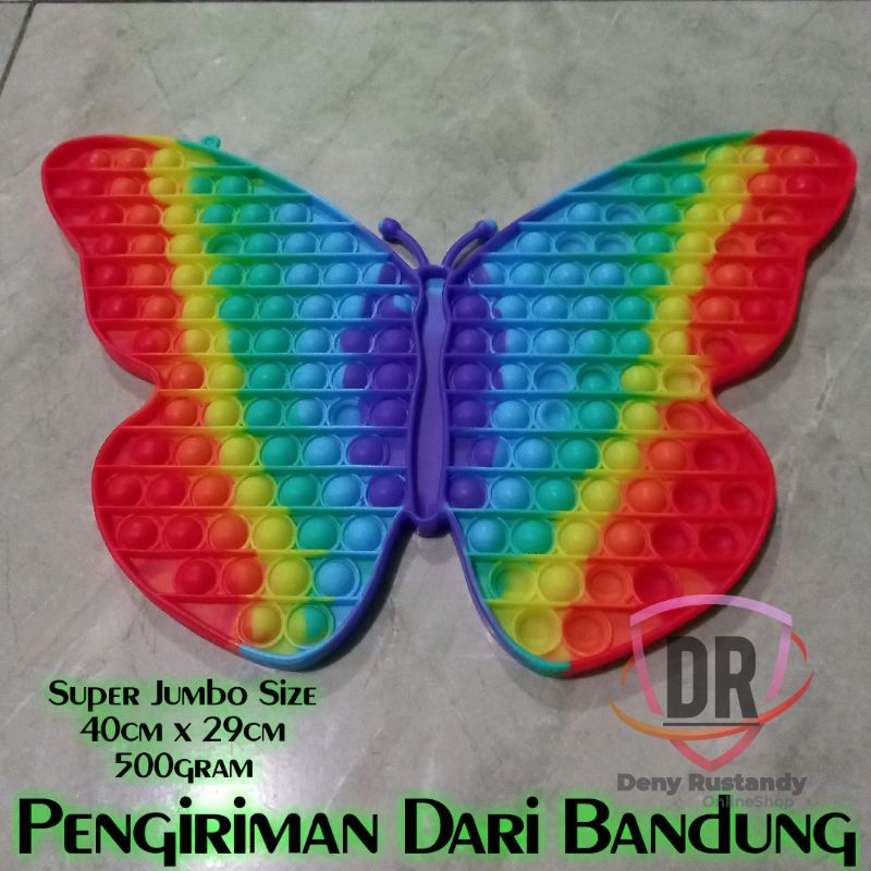 [Bisa COD] Mainan Pop It Murah Rainbow Pop It Jumbo Besar Murah Super Jumbo Squishy Mainan Edukatif