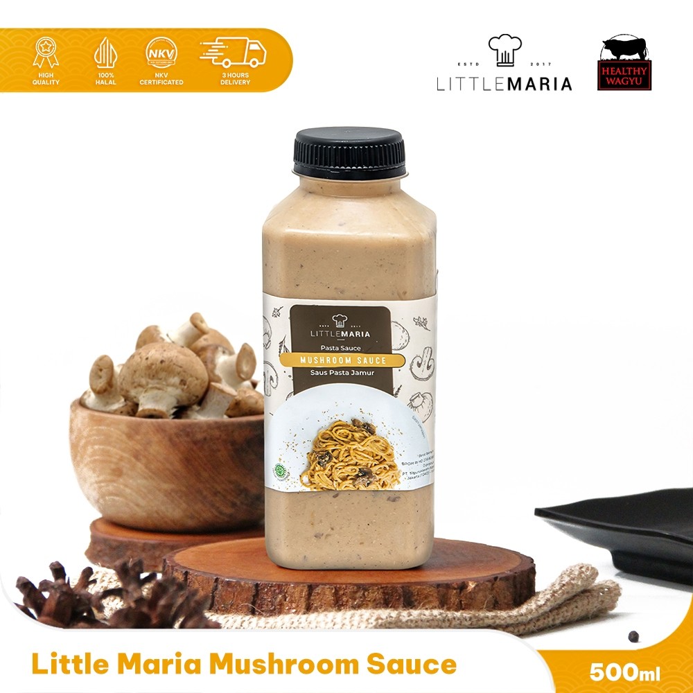

Mushroom Sauce Steak Saus Little Maria 500gr Healthy Wagyu