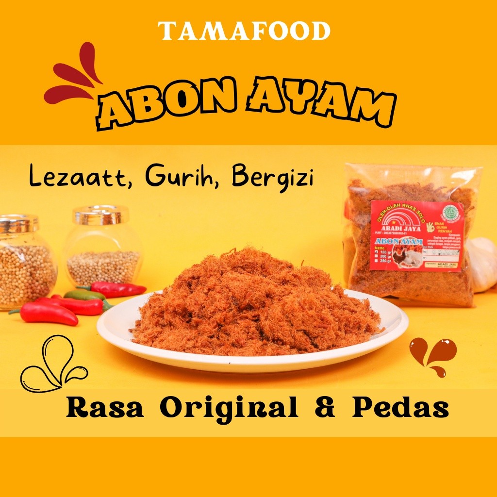 

ABON AYAM 200gr 100gr / ABON AYAM 100%ASLI DAGING AYAM TERBAIK / ABON AYAM ORIGINAL & ABON AYAM