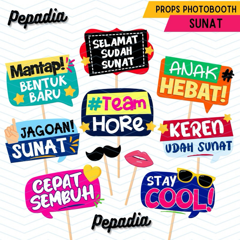 viral PROPS PHOTOBOOTH SUNAT SUNATAN KHITAN KHITANAN