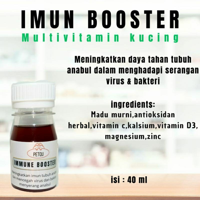 Vitamin Imun Booster Kucing/Peningkat Imun Daya Tahan Tubuh