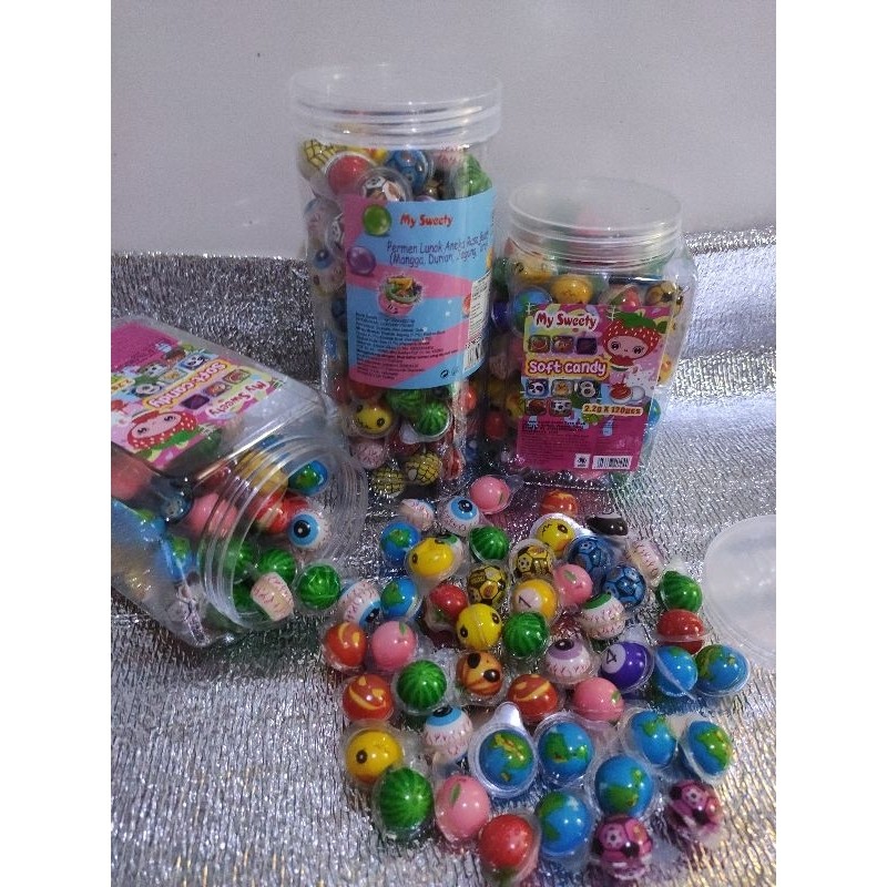 

Permen Lunak Mini Viral aneka rasa buah DSM / MY SWEETY isi 120 pcs