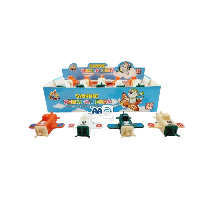 

SANKIE PERMEN BENTUK PESAWAT ISI 20