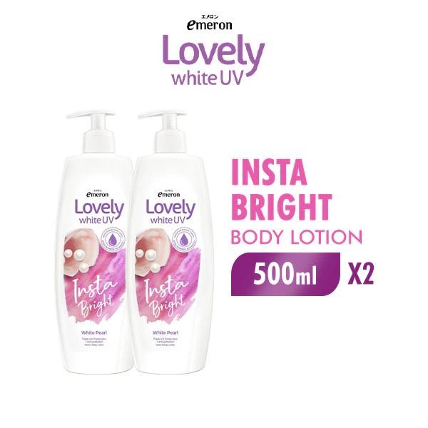 Emeron Lovely White Hand & Body Lotion UV ml x2 (ISI2PC) Memutihkan Handbody *