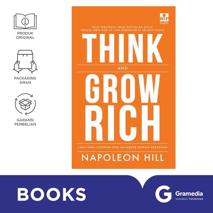 

Buku Think And Grow Rich : Cara Para Jutawan Dan Miliarder Meraih Kekayaan *