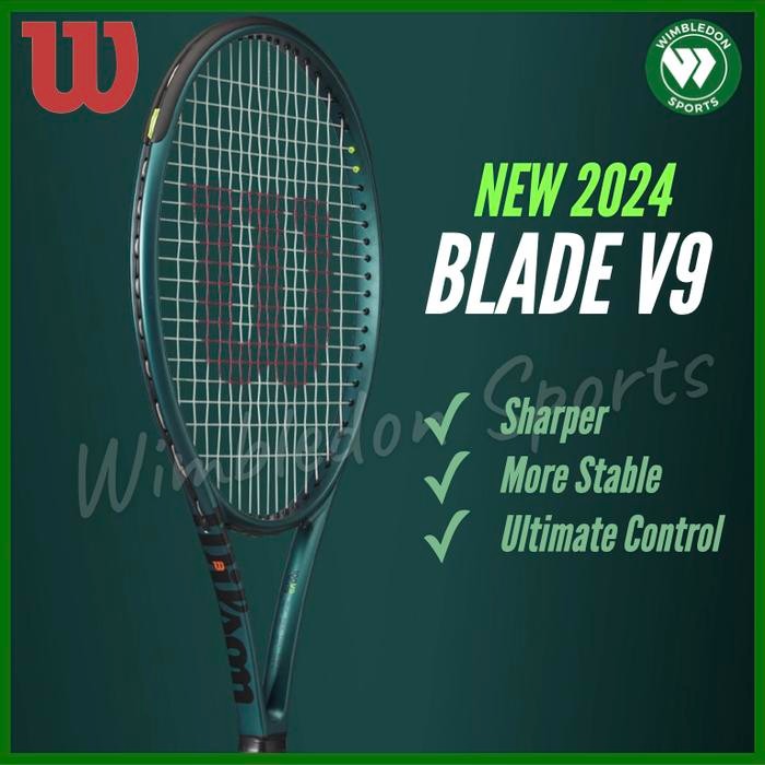 PREMIUM Raket Tenis Wilson Blade v9 / Raket Wilson Blade 98/100/100L/100UL v9