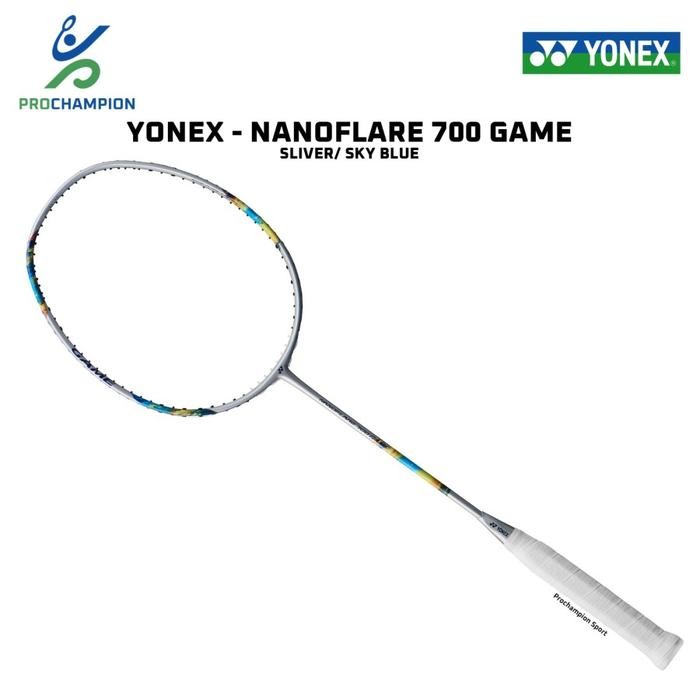 PREMIUM Terbaru  Raket Badminton Yonex NANOFLARE 700 GAME Silver Sky Blue