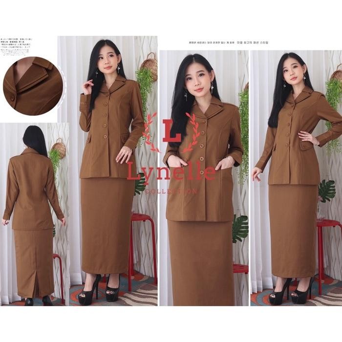 PREMIUM Jas Guru Pemda Aceh Lidah Pangkat Bahu Seragam ASN PDH PNS Coklat 7001 BV