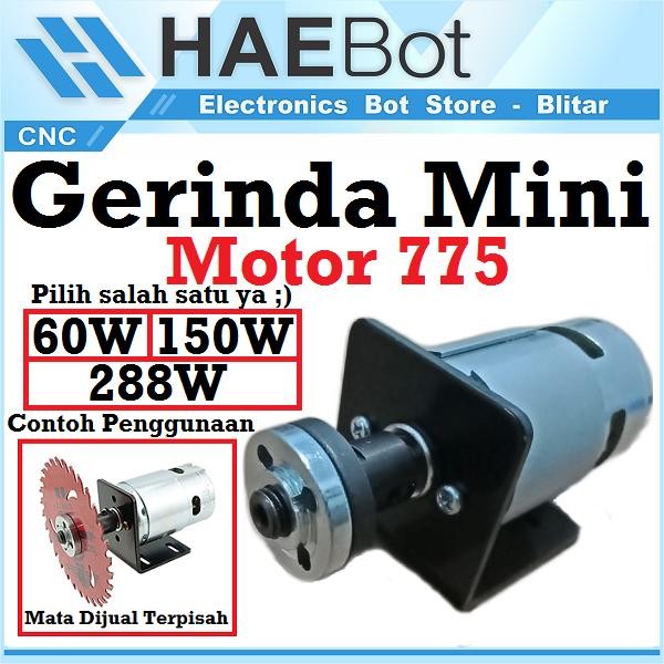 PREMIUM [EBS] Set Gerinda mini Dinamo DC Motor 775 150W 288W Bor DIY RPM Tingg